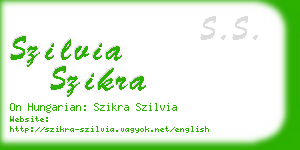 szilvia szikra business card